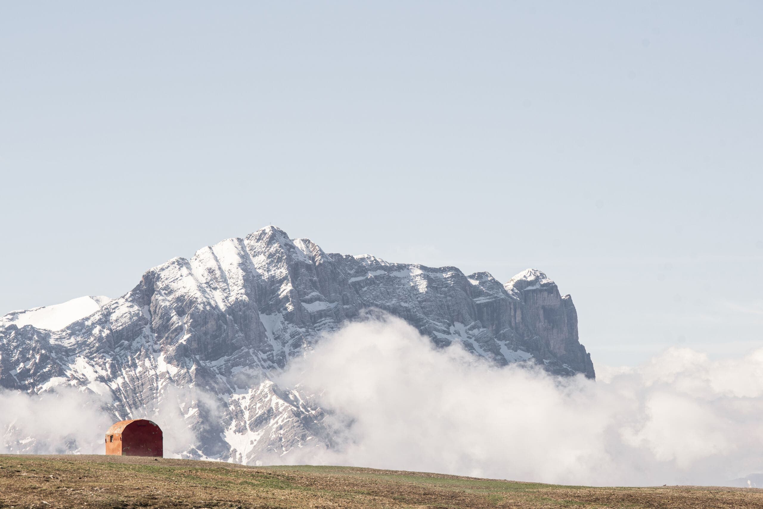 Lumen MMM Bivacco Ruis during spring in the Dolomites